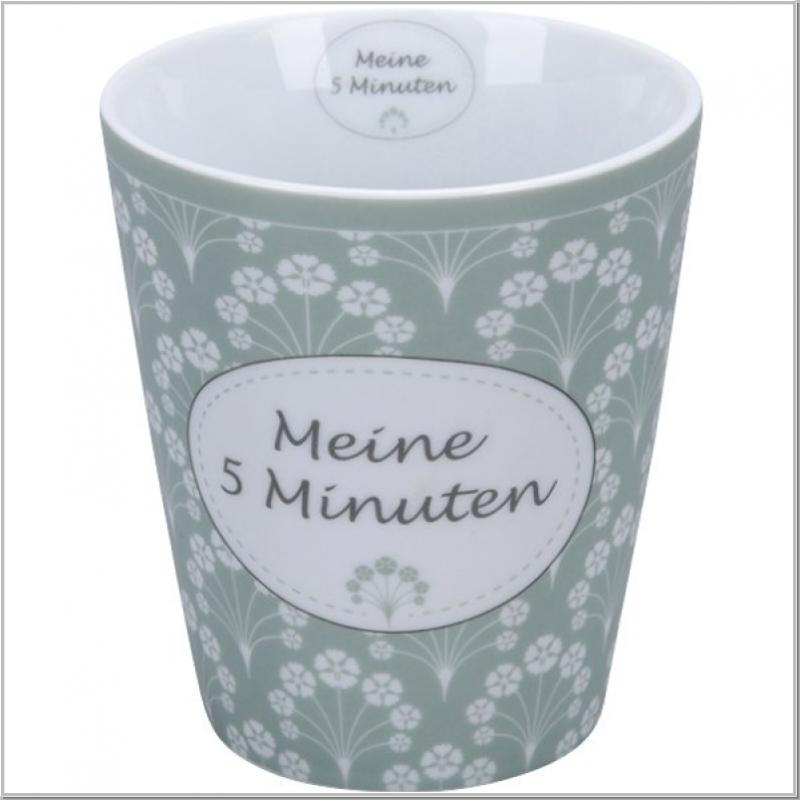 Happy Mug "Meine 5 Minuten" Becher H10cm