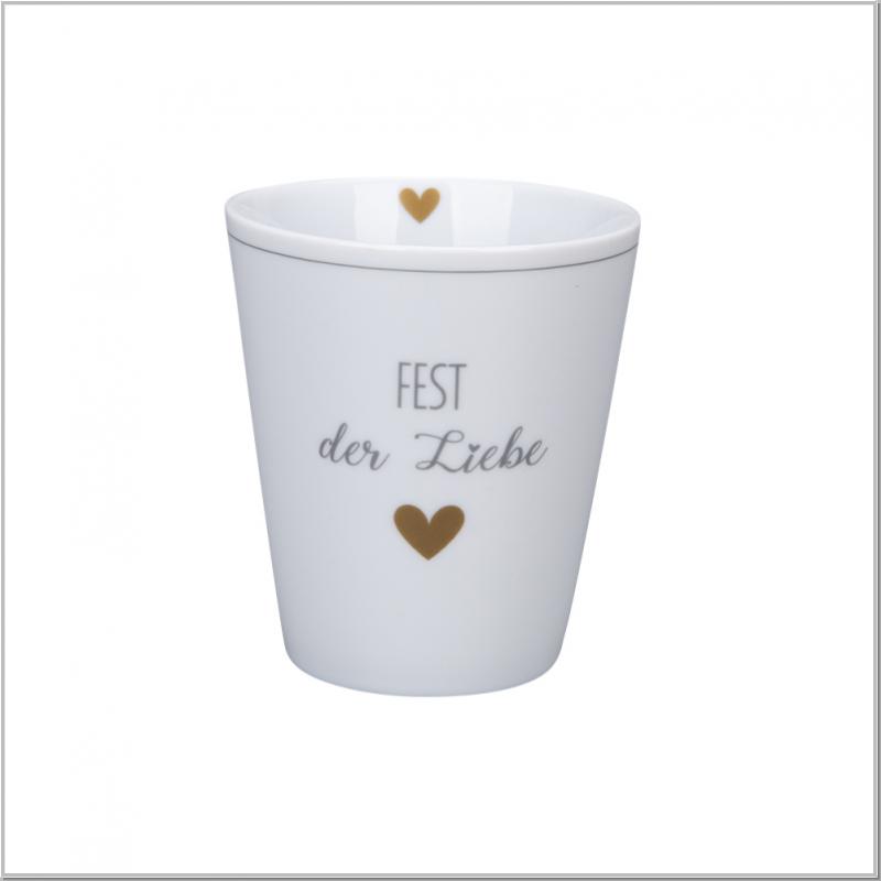 Happy Mug "Fest der Liebe" Becher H10cm