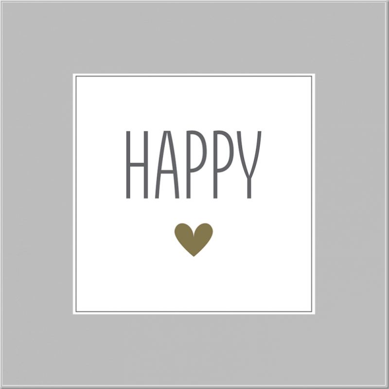 Paper napkin HAPPY 33x33cm