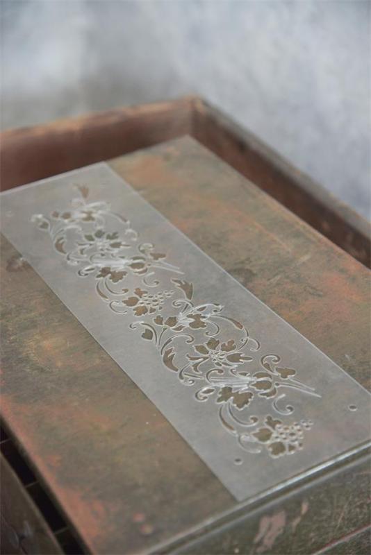 Stencil Schablone Wine Grape Tendrils 36,5x9cm