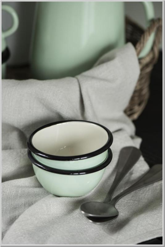 Schale Emaille Hellgrün Cream Ø10,5cm