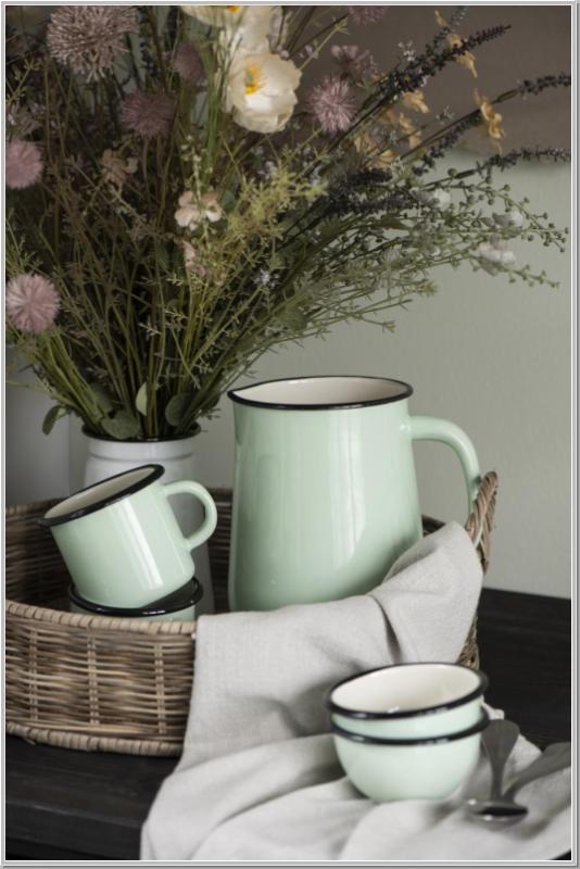 Schale Emaille Hellgrün Cream Ø10,5cm