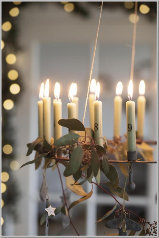 Adventskranz Kerzenständer f.24 Kerzen Ø40cm zum hängen